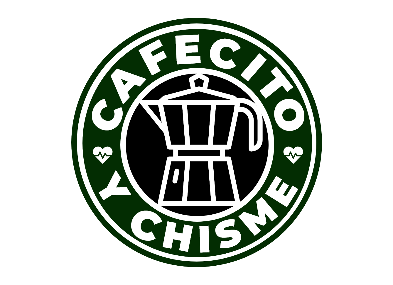 Cafecito y Chisme - White Cropped Tee
