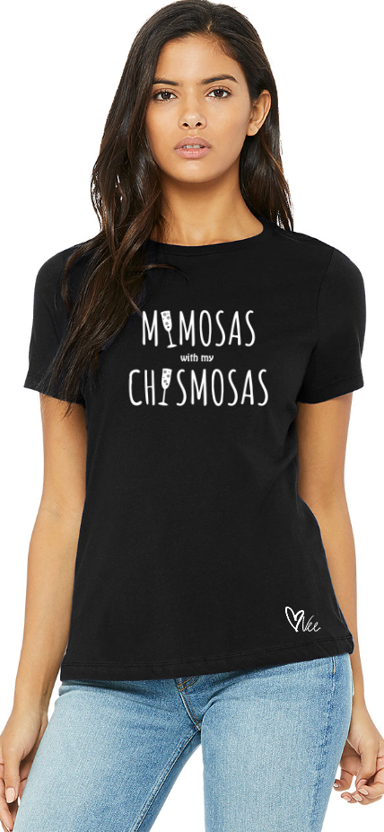 Mimosas with my Chismosas - Black Tee