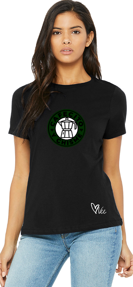 Cafecito y Chisme - Black Tee