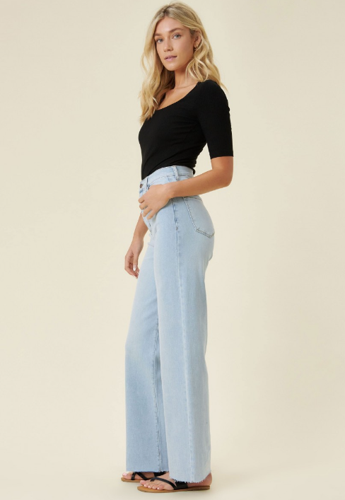 Light Stone - Wide Leg Jean