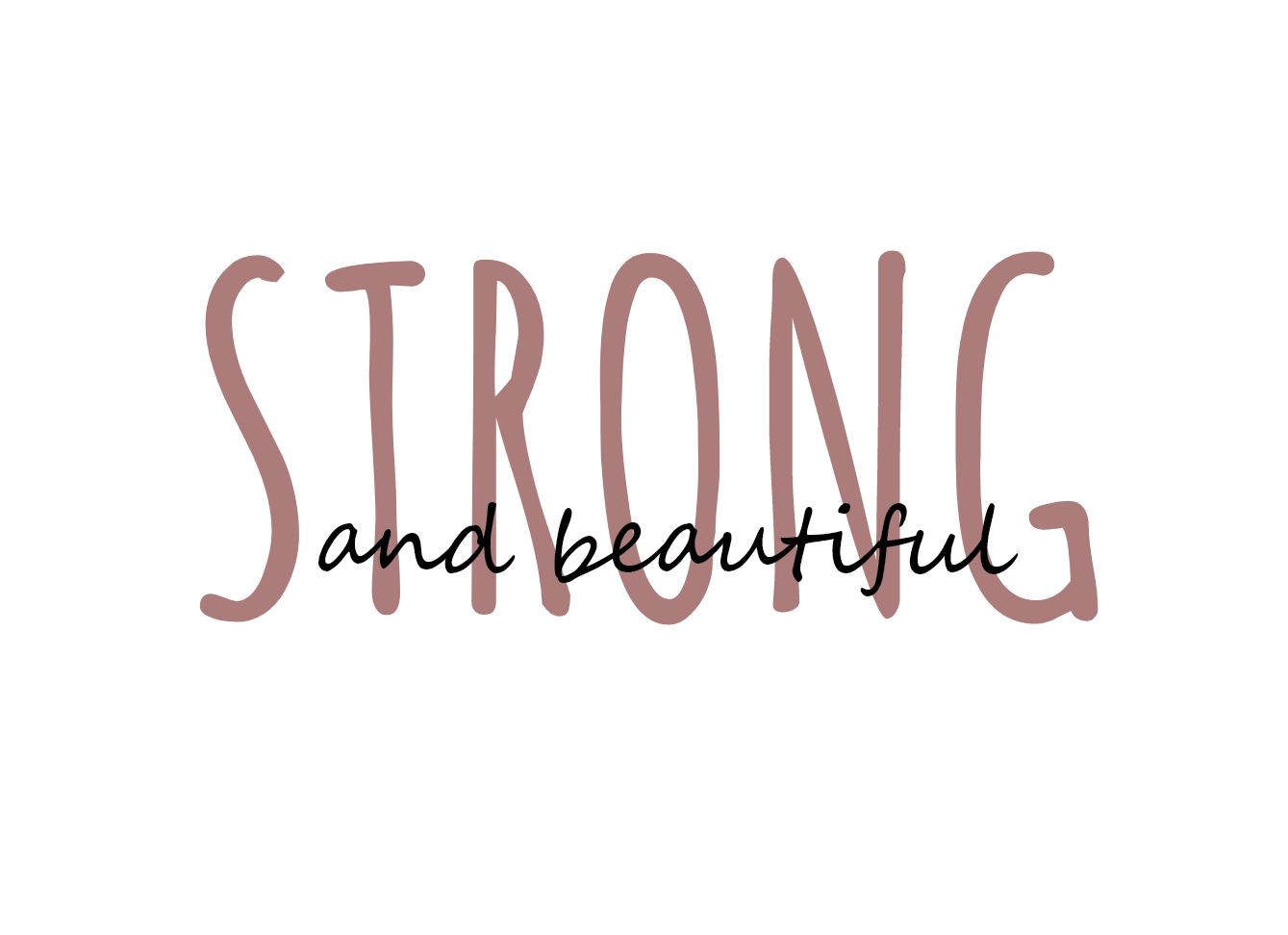 Strong and Beautiful - Storm Cropped Hoodie